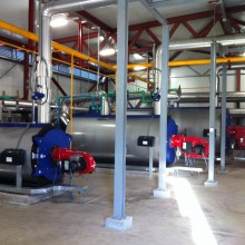 Sistema de calefacción por tubos radiantes a baja temperatura para grandes espacios, naves y angares.Gastechnik Instalaciones gas Industrial Barcelona